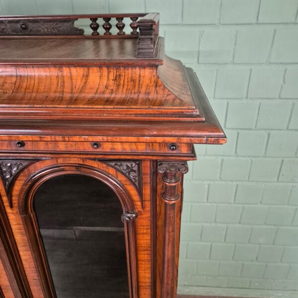 Display Cabinet Gründerzeit 1880 Walnut - Image 11