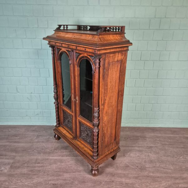 Display Cabinet Gründerzeit 1880 Walnut - Image 6