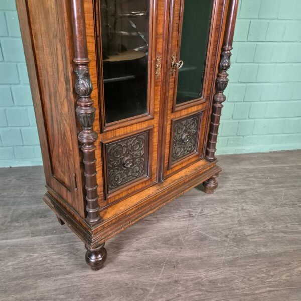 Display Cabinet Gründerzeit 1880 Walnut - Image 8