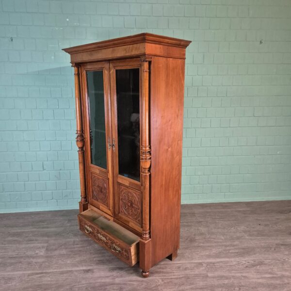 Bookcase Gründerzeit 1880 Walnut - Image 12