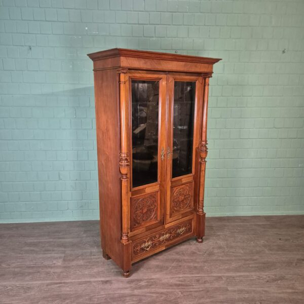 Bookcase Gründerzeit 1880 Walnut
