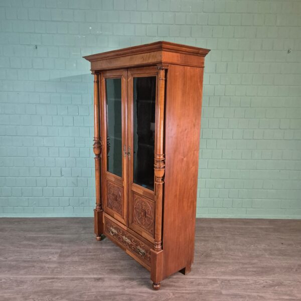 Bookcase Gründerzeit 1880 Walnut - Image 4