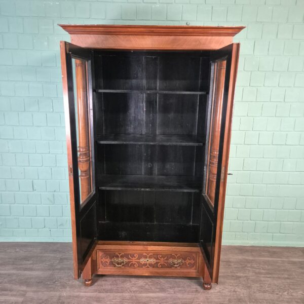 Bookcase Gründerzeit 1880 Walnut - Image 11