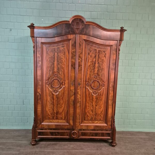 Wardrobe Louis Philippe 1860 Walnut - Image 3