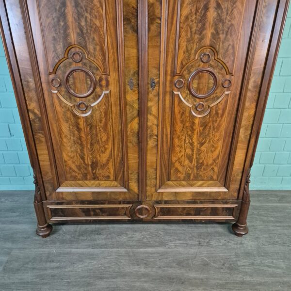 Wardrobe Louis Philippe 1860 Walnut - Image 8
