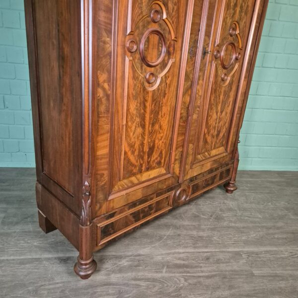 Wardrobe Louis Philippe 1860 Walnut - Image 7