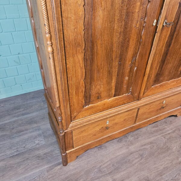 Wardrobe Gründerzeit 1880 Oak - Image 6