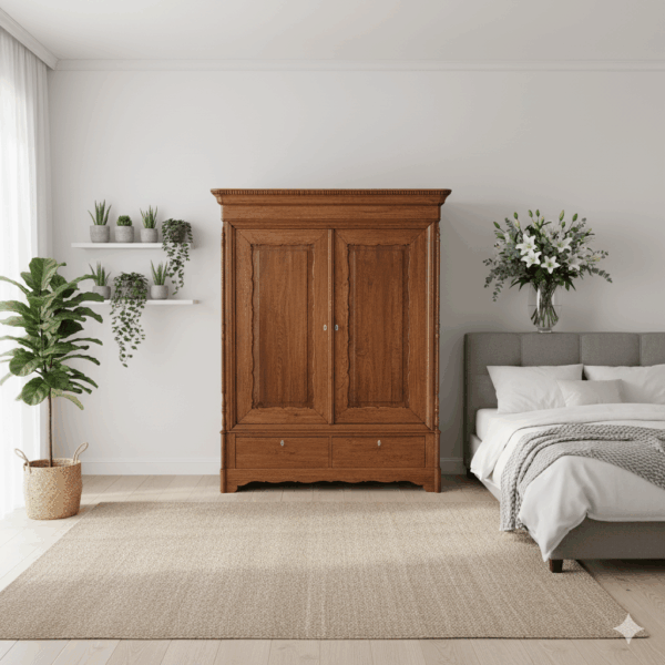 Wardrobe Gründerzeit 1880 Oak - Image 2