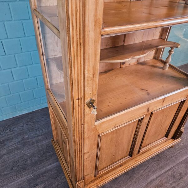Display Cabinet Gründerzeit 1880 Pine - Image 8