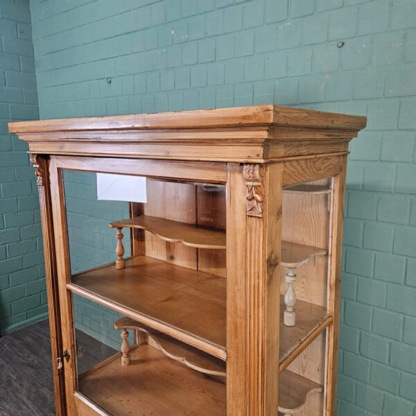 Display Cabinet Gründerzeit 1880 Pine - Image 12