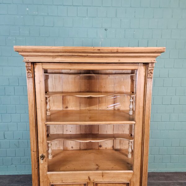 Display Cabinet Gründerzeit 1880 Pine - Image 5