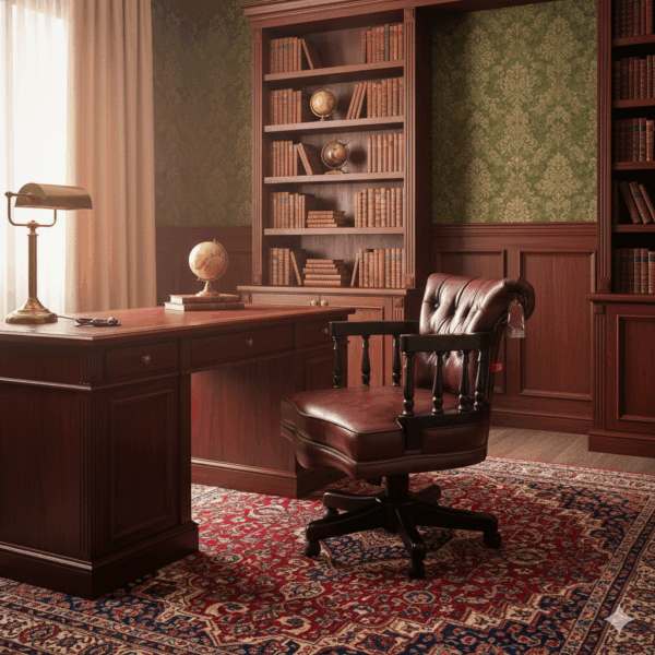 Office Chair Chesterfield Leather - Image 2