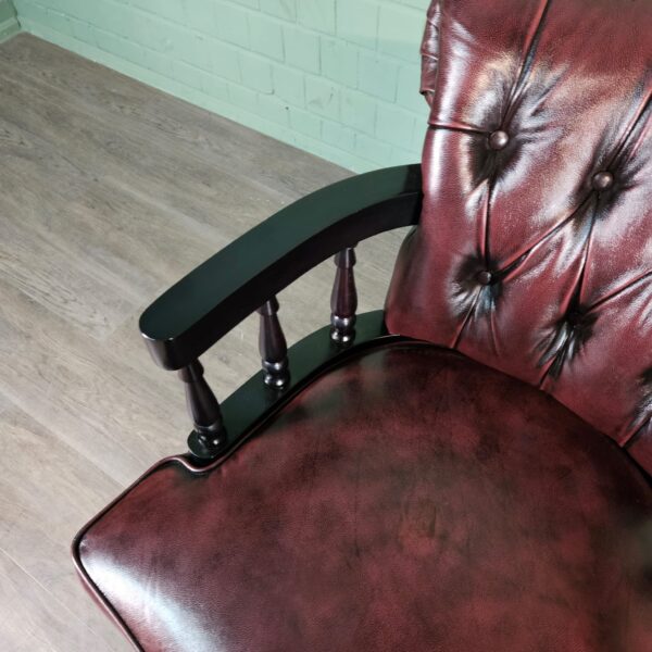 Office Chair Chesterfield Leather - Image 8