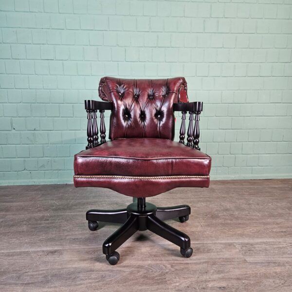 Office Chair Chesterfield Leather - Image 3