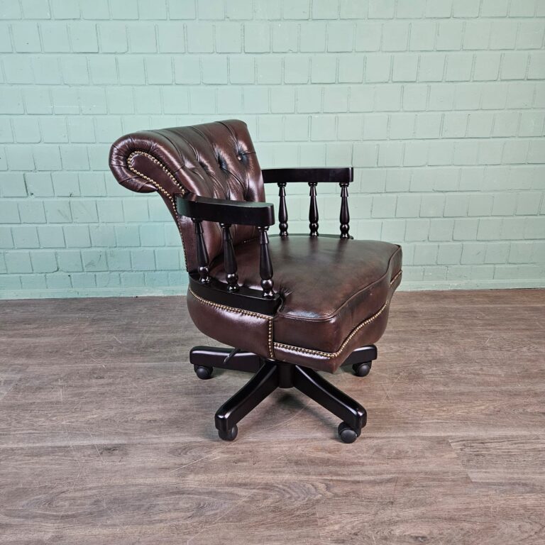 Office Chair Chesterfield Leather - Image 6