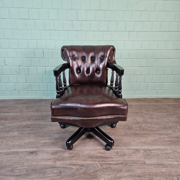Office Chair Chesterfield Leather - Image 3