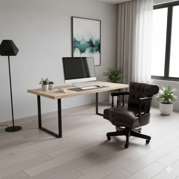 Office Chair Chesterfield Leather - Image 2