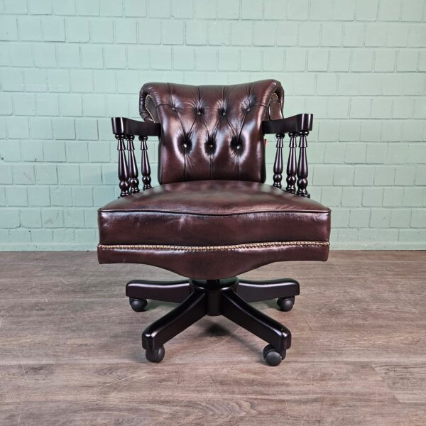 Office Chair Chesterfield Leather - Image 4
