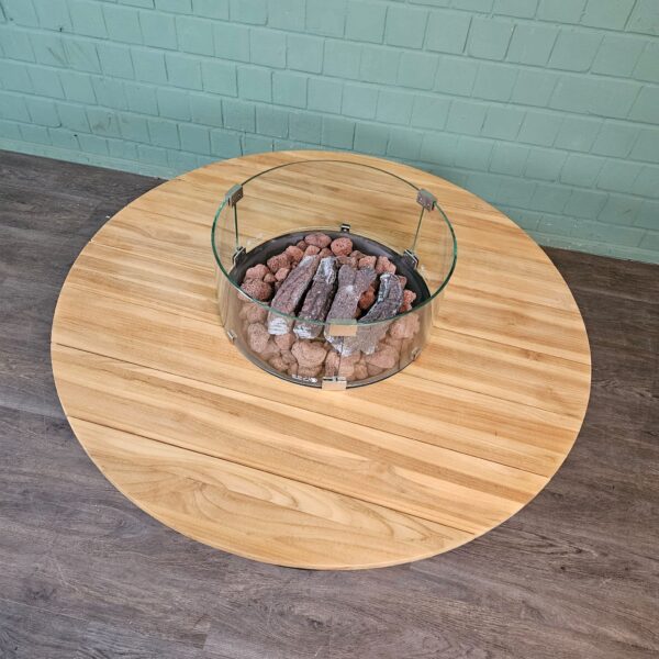 Cosi Fire-Lounge-Table Teak Ø 1,20 m - Image 5