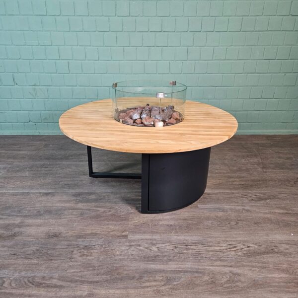 Cosi Fire-Lounge-Table Teak Ø 1,20 m
