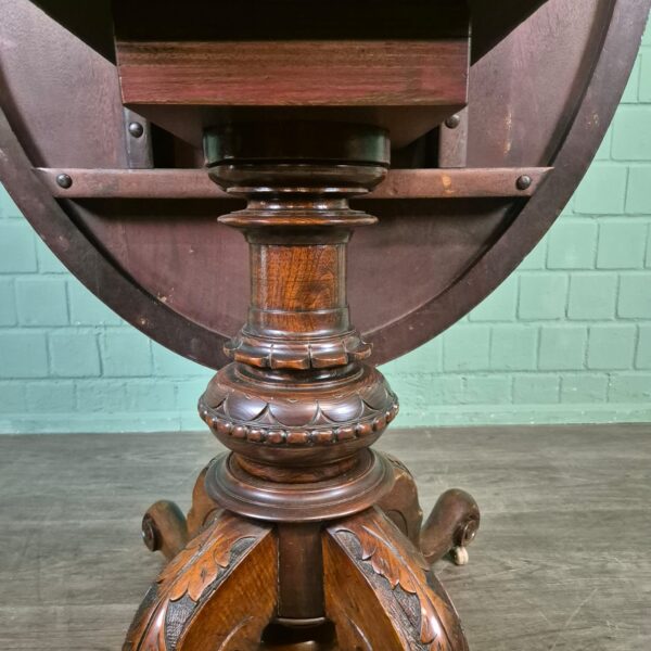 Dining Table Biedermeier 1860 Walnut - Image 19