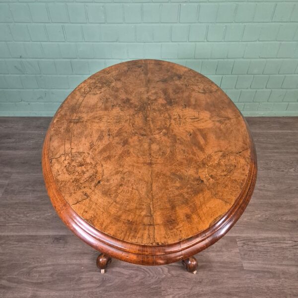 Dining Table Biedermeier 1860 Walnut - Image 5