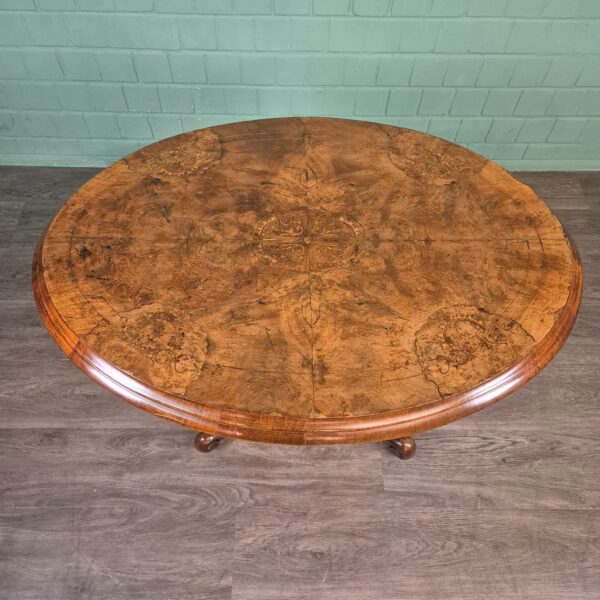Dining Table Biedermeier 1860 Walnut - Image 8