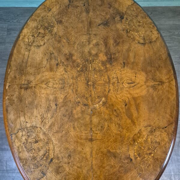 Dining Table Biedermeier 1860 Walnut - Image 13