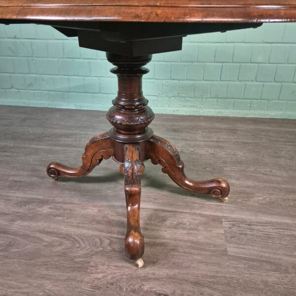 Dining Table Biedermeier 1860 Walnut - Image 15