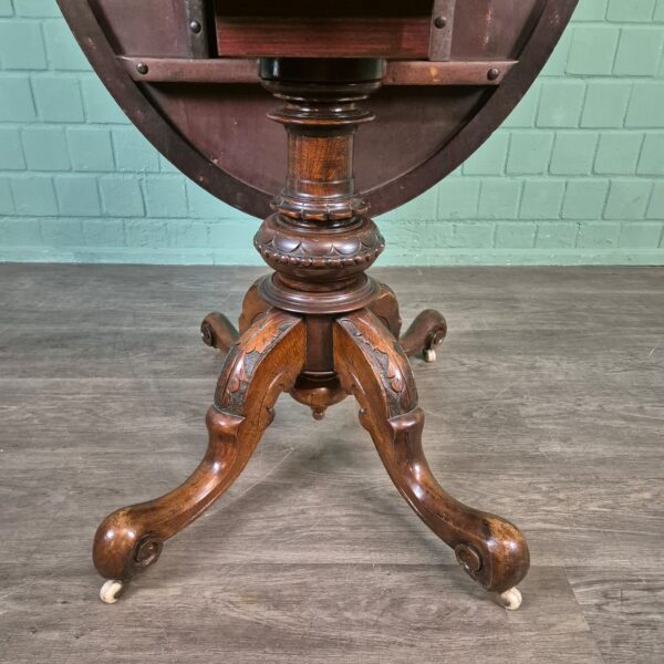 Dining Table Biedermeier 1860 Walnut - Image 18
