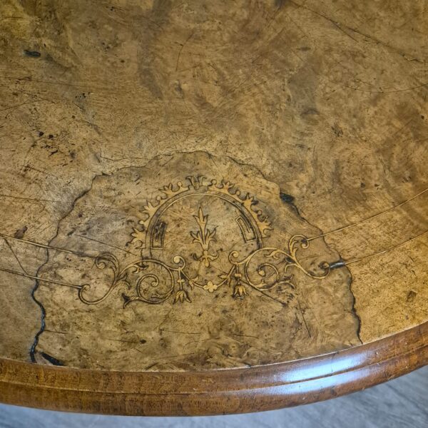 Dining Table Biedermeier 1860 Walnut - Image 14