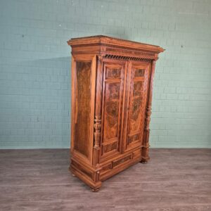 Wardrobe Gründerzeit 1880 Walnut