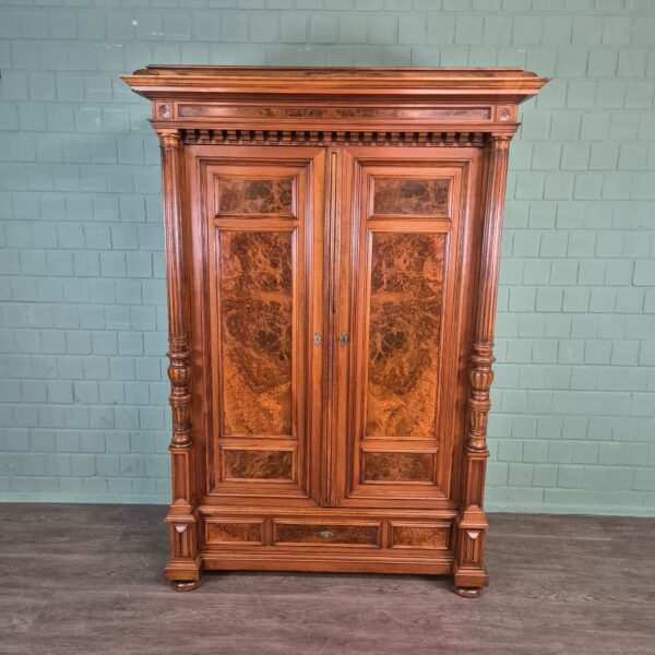 Wardrobe Gründerzeit 1880 Walnut - Image 3