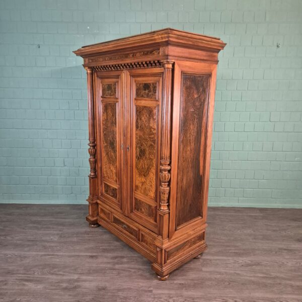 Wardrobe Gründerzeit 1880 Walnut - Image 5