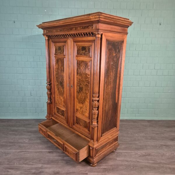 Wardrobe Gründerzeit 1880 Walnut - Image 18