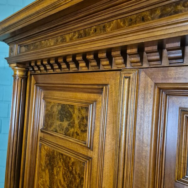 Wardrobe Gründerzeit 1880 Walnut - Image 7
