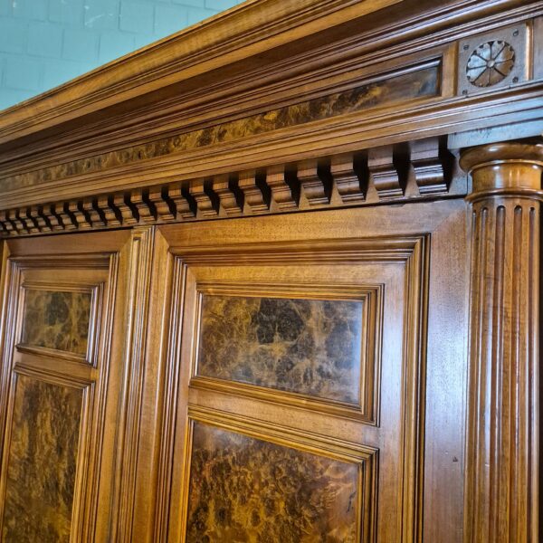 Wardrobe Gründerzeit 1880 Walnut - Image 9