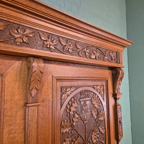 Wardrobe Jugendstil 1910 Oak - Image 21
