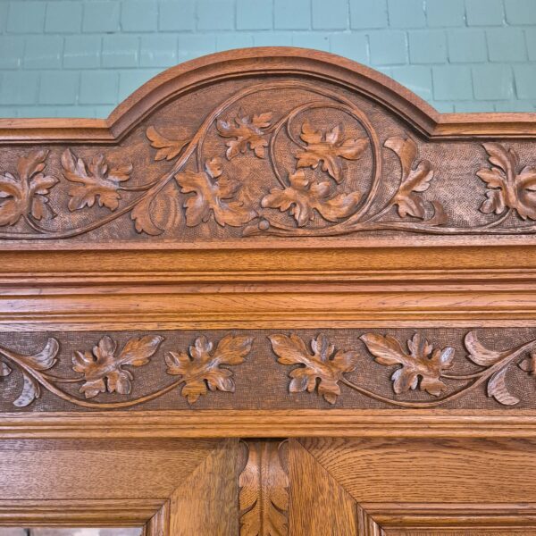 Wardrobe Jugendstil 1910 Oak - Image 9