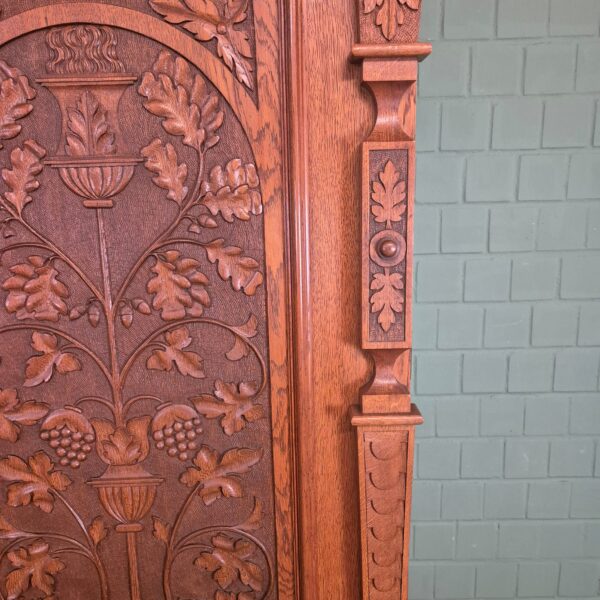 Wardrobe Jugendstil 1910 Oak - Image 12