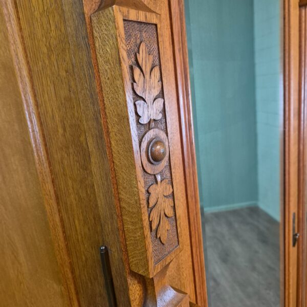 Wardrobe Jugendstil 1910 Oak - Image 18