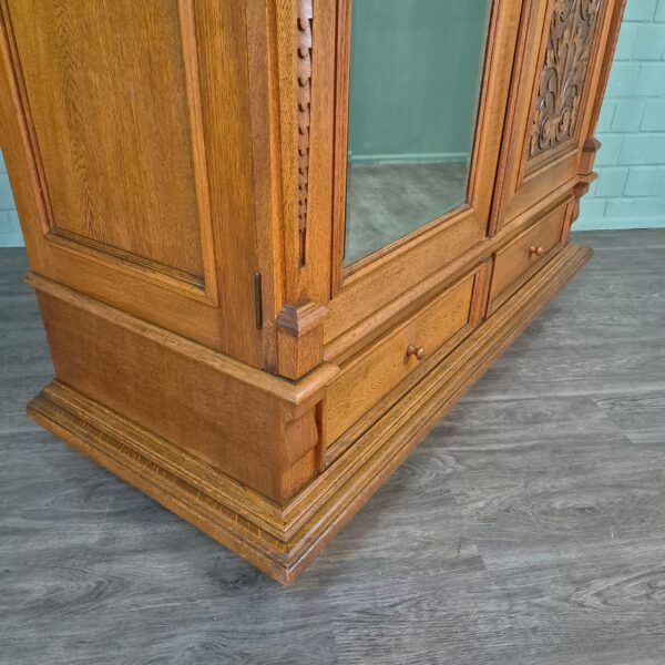 Wardrobe Jugendstil 1910 Oak - Image 17