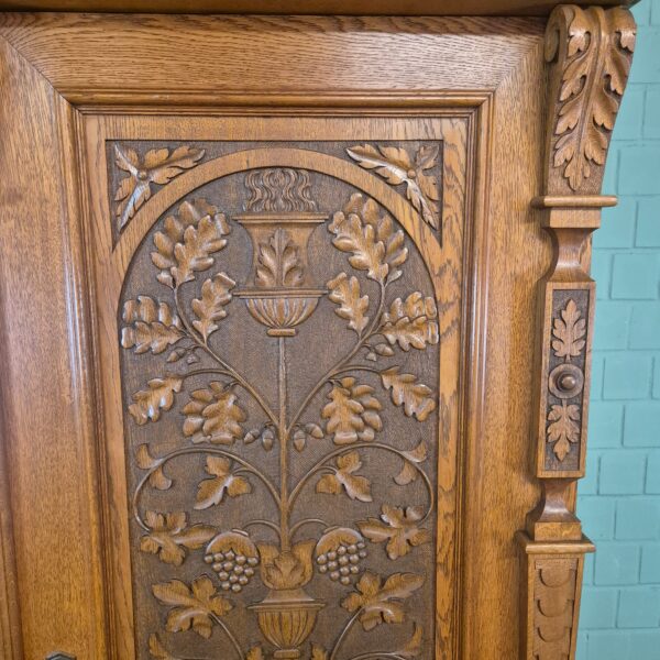 Wardrobe Jugendstil 1910 Oak - Image 13