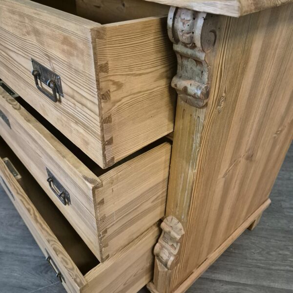 Chest of Drawers Gründerzeit 1880 Pine - Image 9