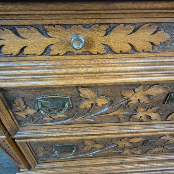 Washstand Jugendstil 1910 Oak - Image 13