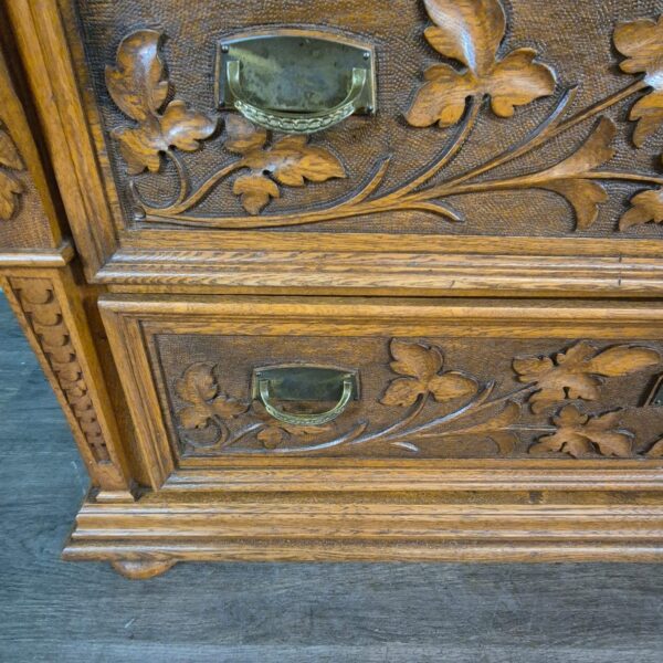 Washstand Jugendstil 1910 Oak - Image 12
