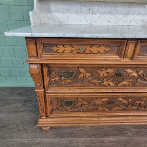Washstand Jugendstil 1910 Oak - Image 16