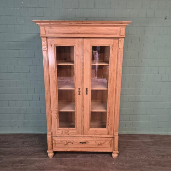 Bookcase Jugendstil 1900 Pine - Image 3