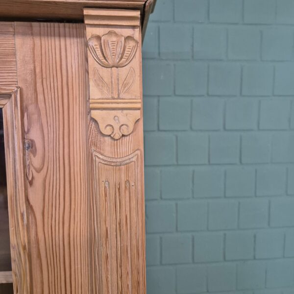 Bookcase Jugendstil 1900 Pine - Image 6