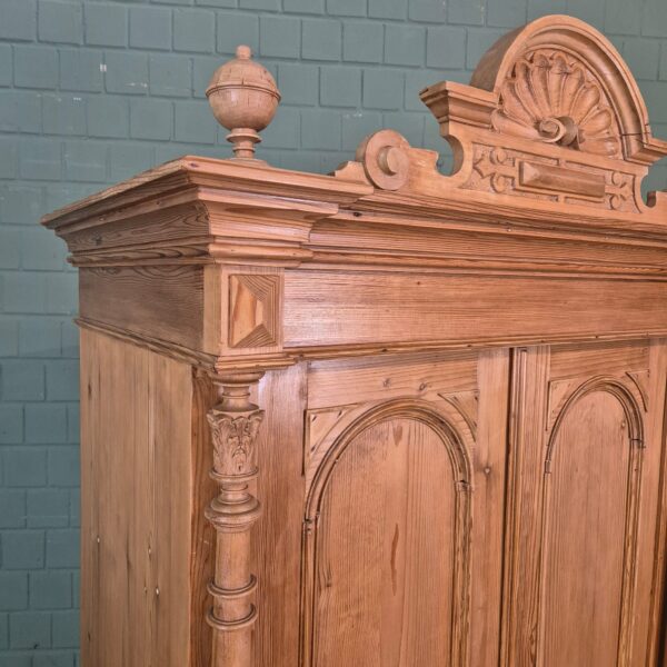 Wardrobe Gründerzeit 1880 Pine - Image 5